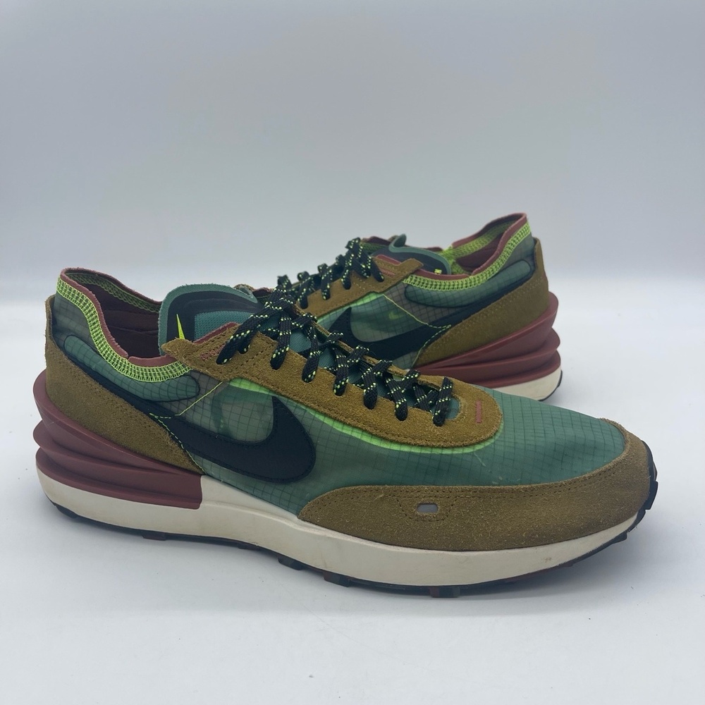Nike Waffle One SE DX3736-300 Men's Size 12 Running Shoes‎ Golden Moss Sneakers